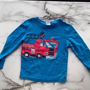 Boys Firetruck Graphic long sleeve
